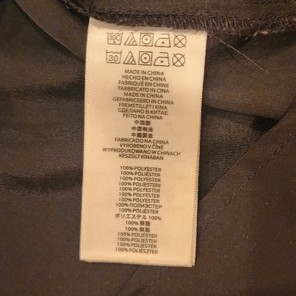 Michael Kors Black Zipper-Pocket Long Sleeve Blouse Size 6 - Picture 11 of 11